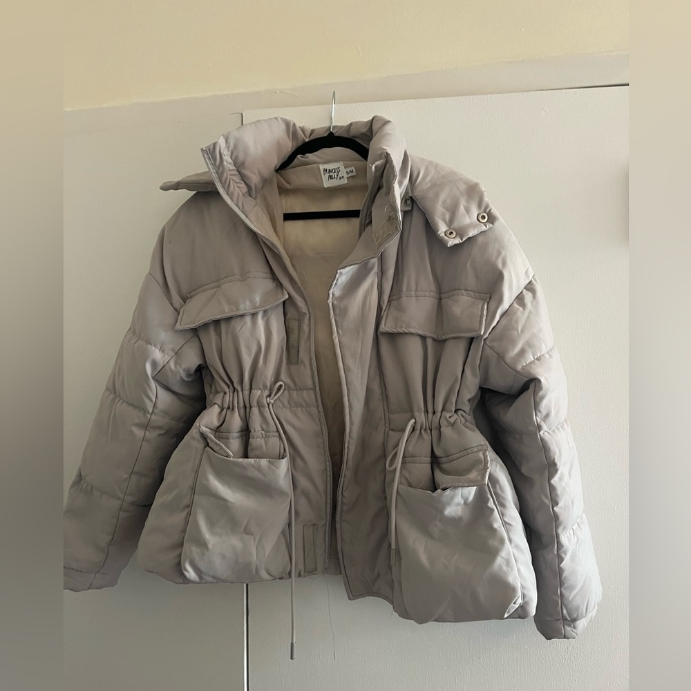 Princess Polly Gray Puffer